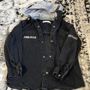 Black Jean removable jacket size 7 Zara more a 5/6